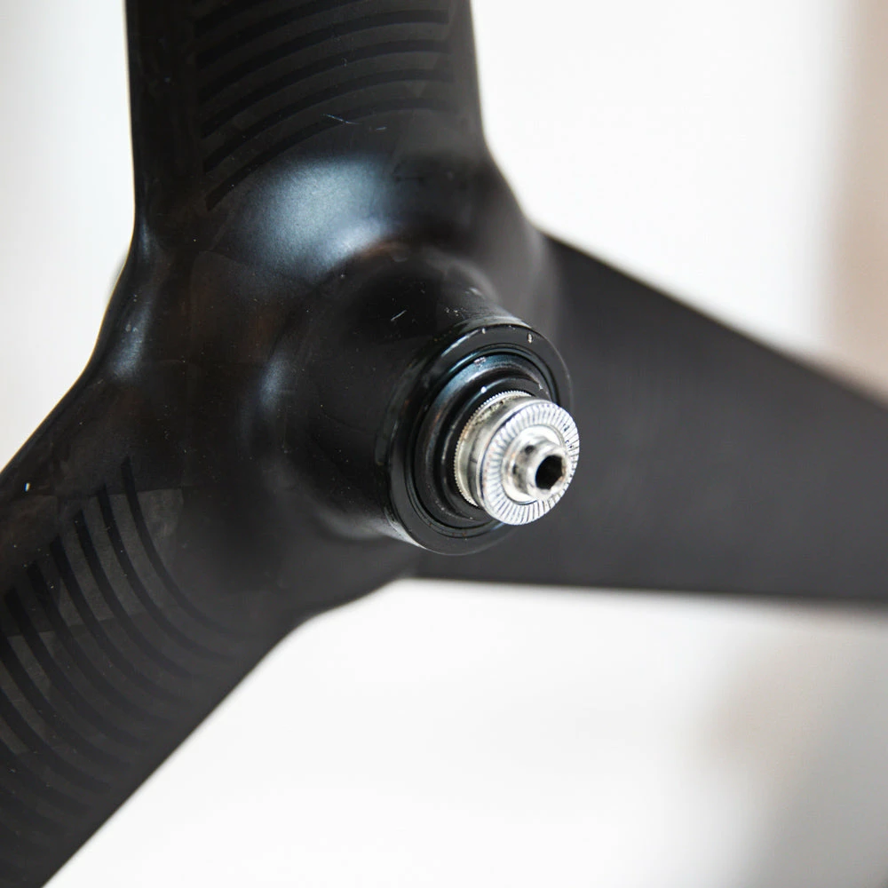 PRO TeXtreme 3-Spoke Tubular Front Wheel - Rim Brake 4 PRO TeXtreme 3-Spoke Tubular Front Wheel - Rim Brake - Billede 4