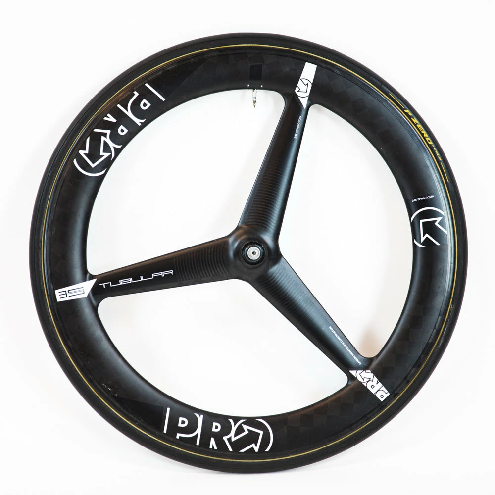 PRO TeXtreme 3-Spoke Tubular Front Wheel - Rim Brake 1 PRO TeXtreme 3-Spoke Tubular Front Wheel - Rim Brake