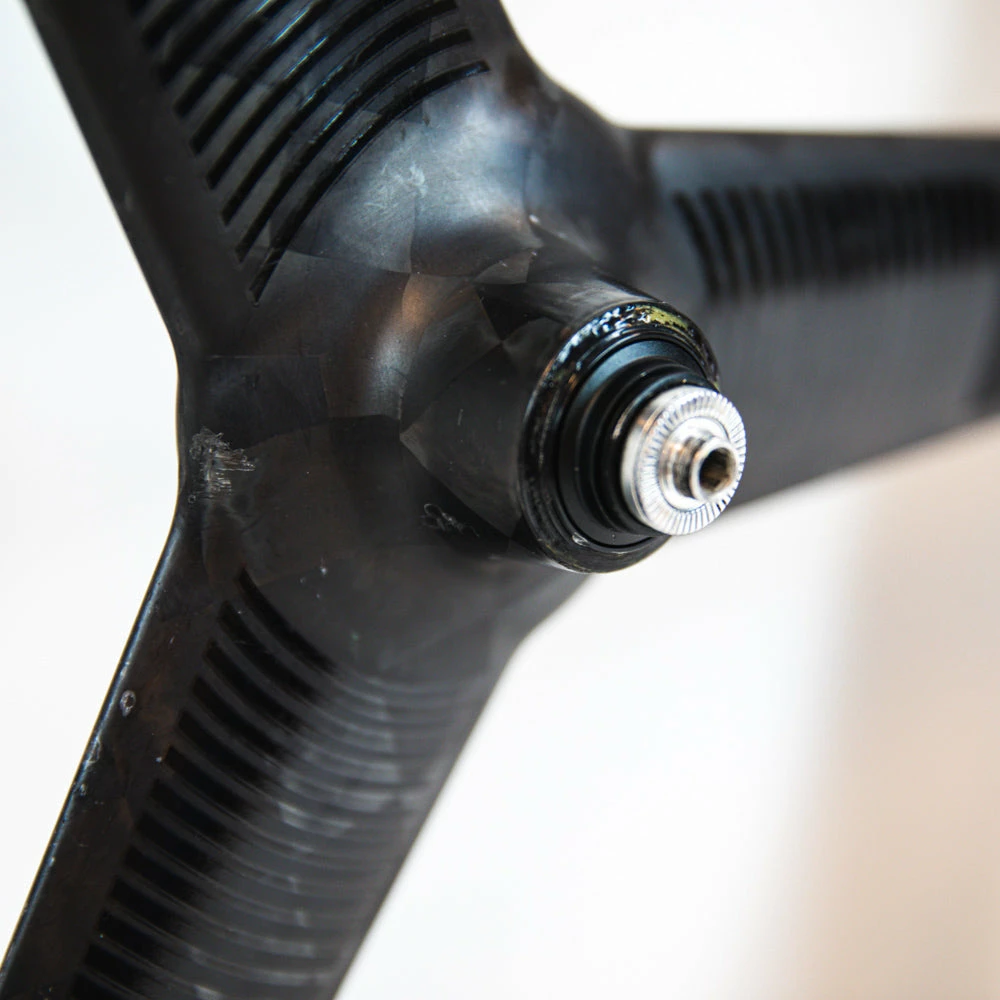 PRO TeXtreme 3-Spoke Tubular Front Wheel - Rim Brake 4 PRO TeXtreme 3-Spoke Tubular Front Wheel - Rim Brake - Billede 4