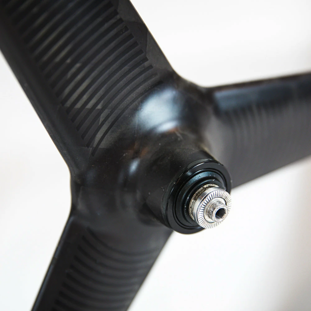 PRO TeXtreme 3-Spoke Tubular Front Wheel - Rim Brake 5 PRO TeXtreme 3-Spoke Tubular Front Wheel - Rim Brake - Billede 5