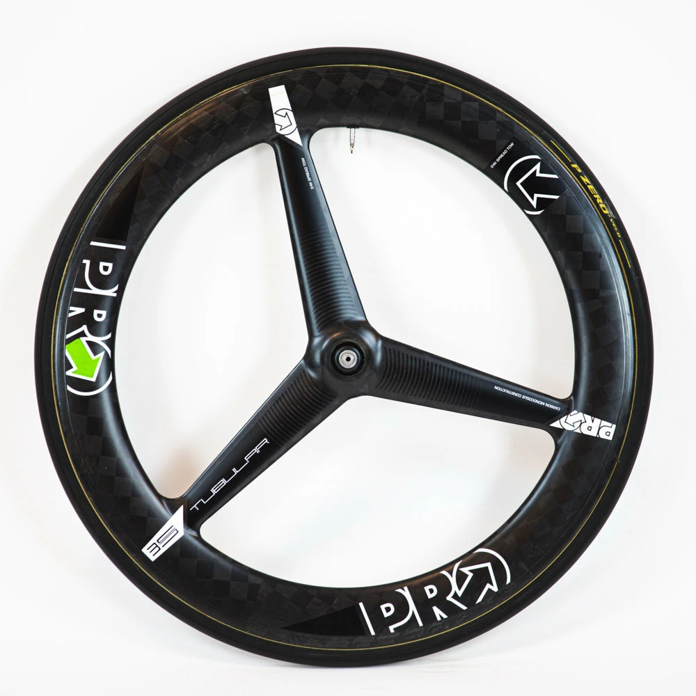PRO TeXtreme 3-Spoke Tubular Front Wheel - Rim Brake 2 PRO TeXtreme 3-Spoke Tubular Front Wheel - Rim Brake - Billede 2