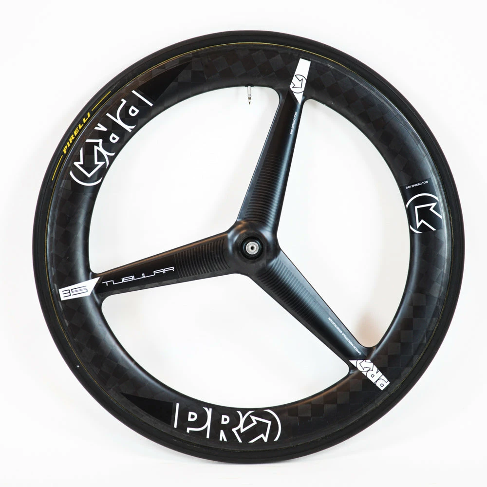 PRO TeXtreme 3-Spoke Tubular Front Wheel - Rim Brake 1 PRO TeXtreme 3-Spoke Tubular Front Wheel - Rim Brake