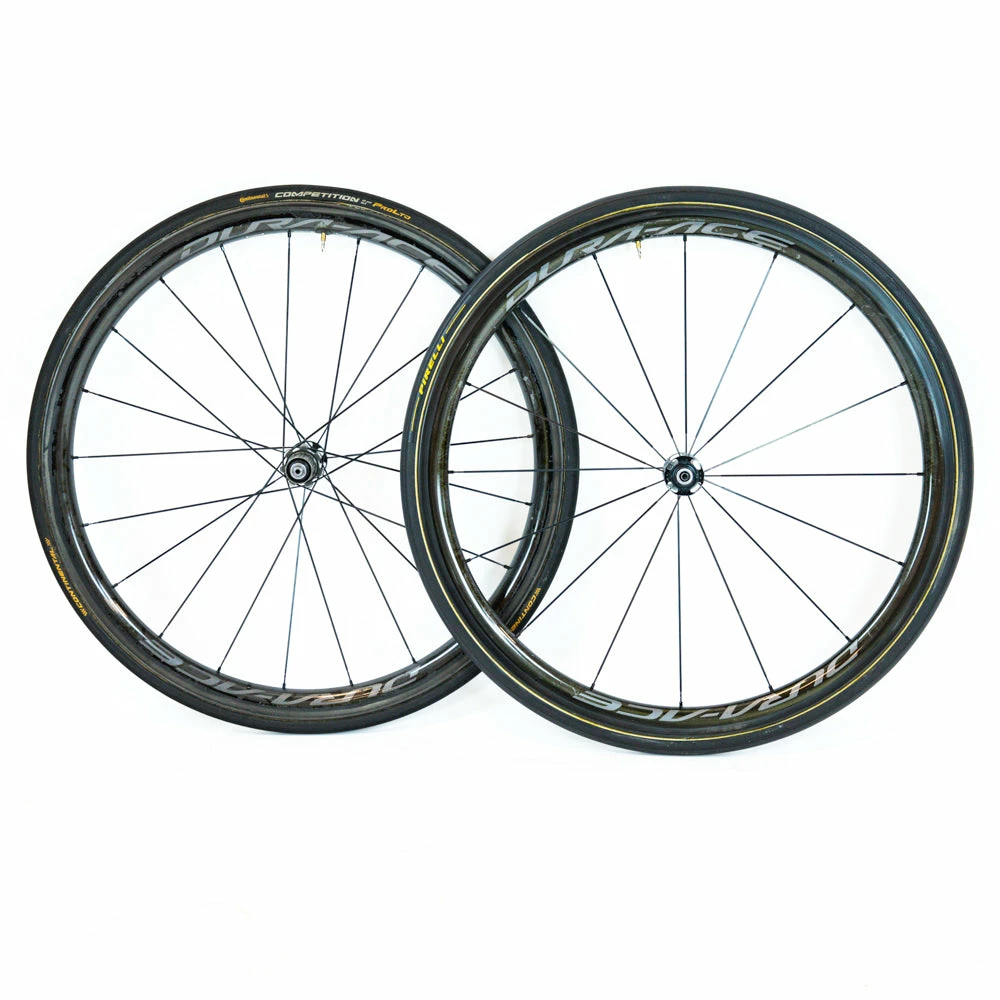 Shimano Dura-Ace C40 R9100 Tubular Wheelset - Rim Brake 1 Shimano Dura-Ace C40 R9100 Tubular Wheelset - Rim Brake