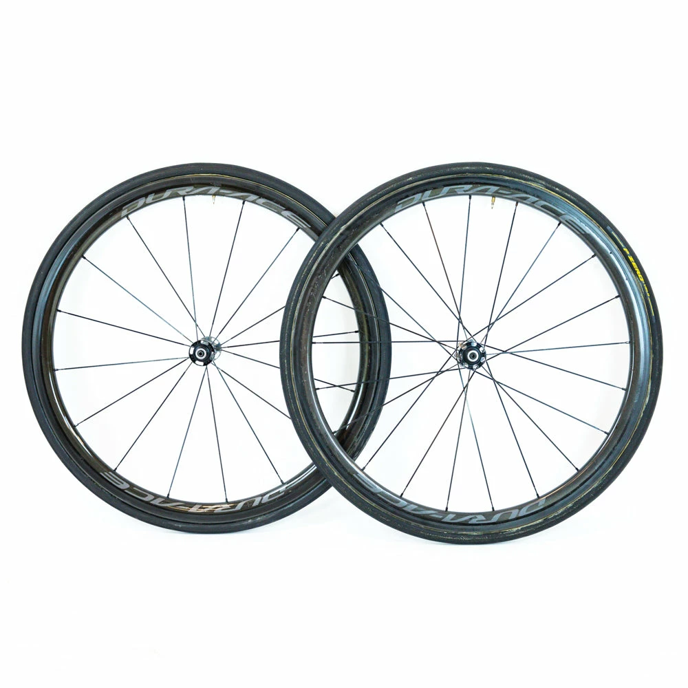 Shimano Dura-Ace C40 R9100 Tubular Wheelset - Rim Brake 2 Shimano Dura-Ace C40 R9100 Tubular Wheelset - Rim Brake - Billede 2