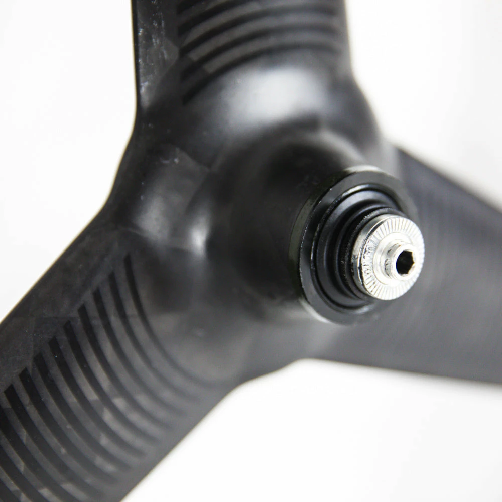 PRO TeXtreme 3-Spoke Tubular Front Wheel - Rim Brake 4 PRO TeXtreme 3-Spoke Tubular Front Wheel - Rim Brake - Billede 4