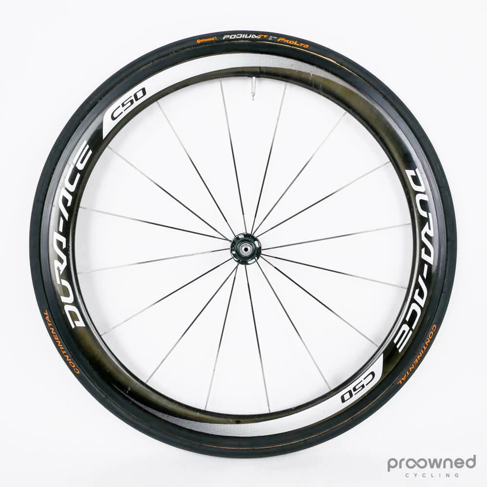 Shimano Dura-Ace 9000 C50 Carbon Tubular Rim Front Wheel 1 Shimano Dura-Ace 9000 C50 Carbon Tubular Rim Front Wheel