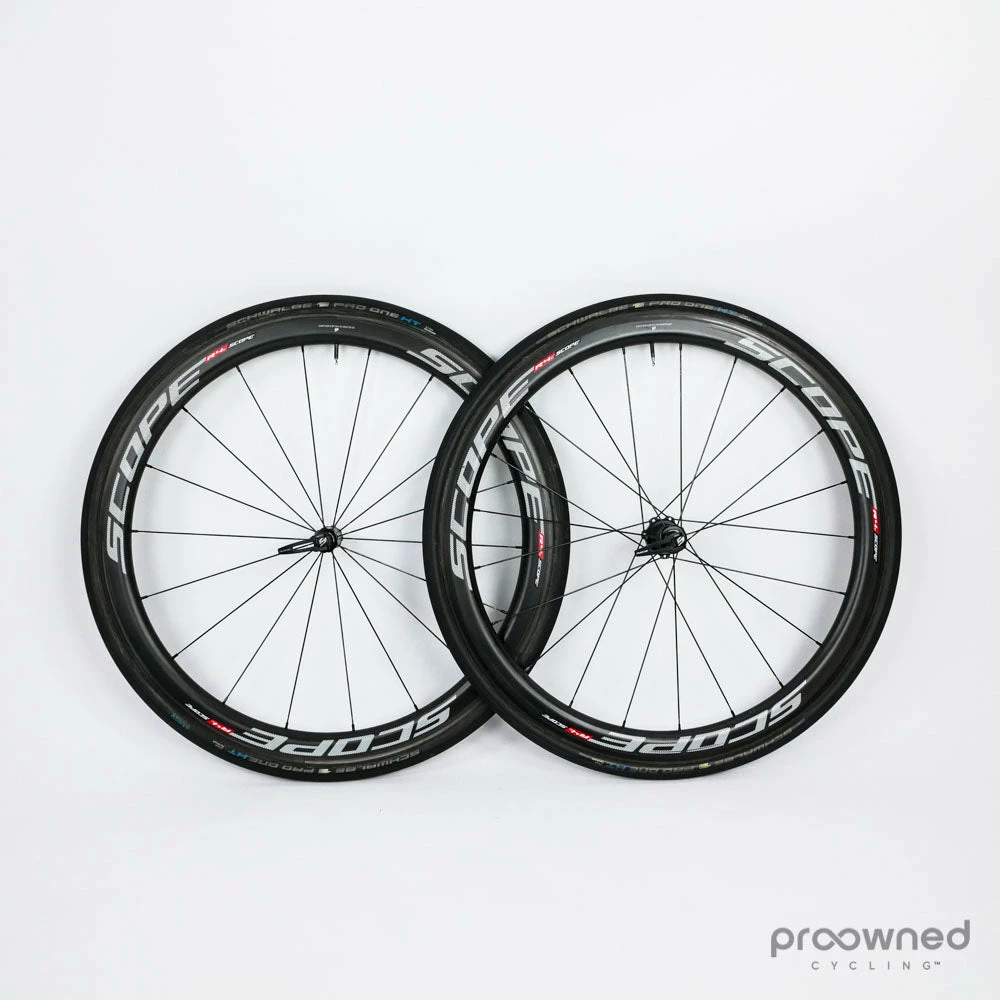 Scope R4C Carbon Tubular Rim Wheelset 2 Scope R4C Carbon Tubular Rim Wheelset - Billede 2