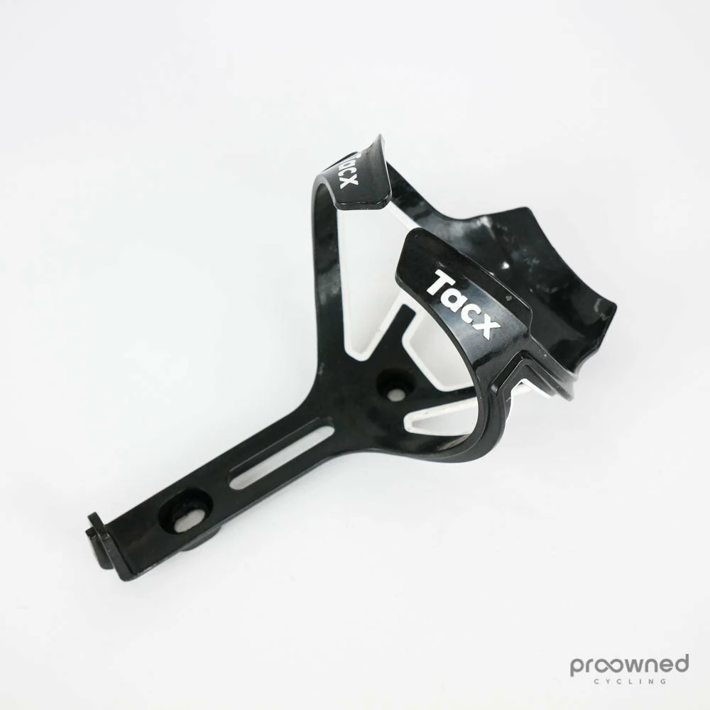 Tacx Ciro Carbon Bottle Cage - Black/White 2 Tacx Ciro Carbon Bottle Cage - Black/White - Billede 2