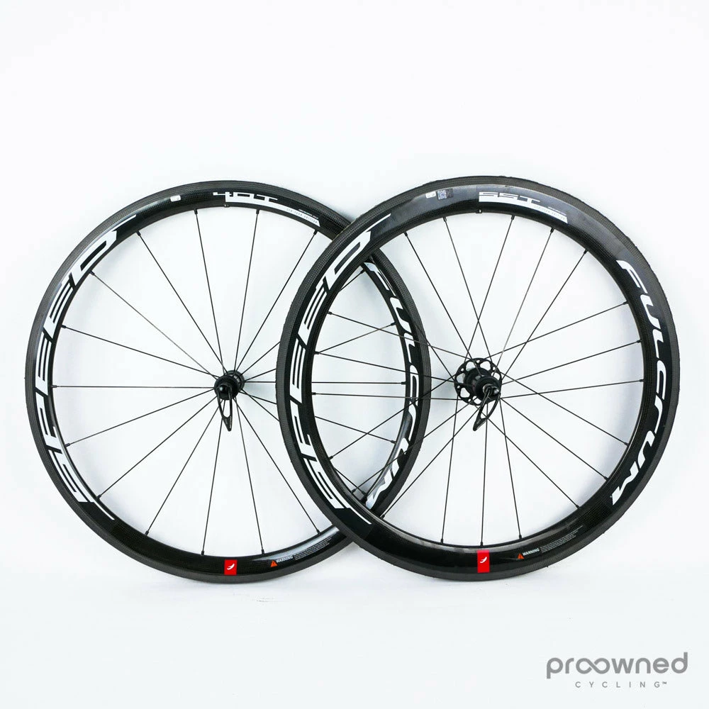 Fulcrum Speed 40T/55T Tubular Wheelset - Black/White 2 Fulcrum Speed 40T/55T Tubular Wheelset - Black/White - Billede 2