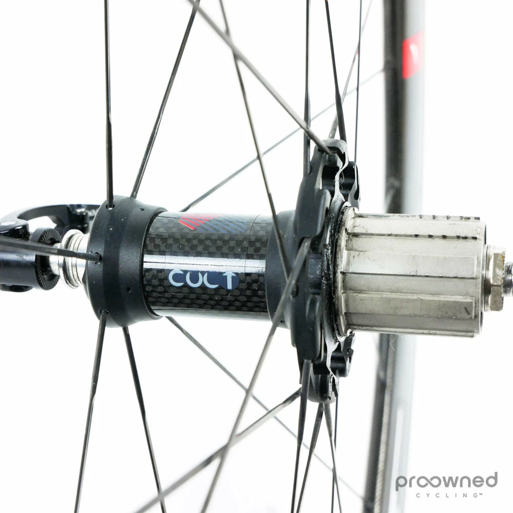 Fulcrum Speed 40T/55T Tubular Wheelset - Black/White 5 Fulcrum Speed 40T/55T Tubular Wheelset - Black/White - Billede 5