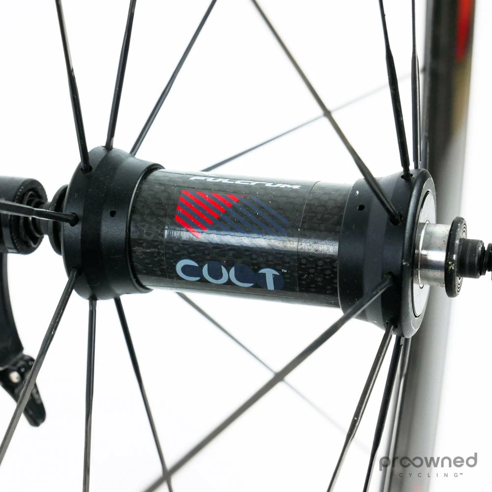 Fulcrum Speed 55T Tubular Front Wheel - Black/Red 4 Fulcrum Speed 55T Tubular Front Wheel - Black/Red - Billede 4
