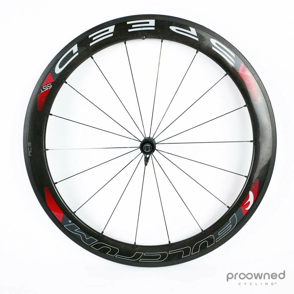 Fulcrum Speed 55T Tubular Front Wheel - Black/Red 1 Fulcrum Speed 55T Tubular Front Wheel - Black/Red