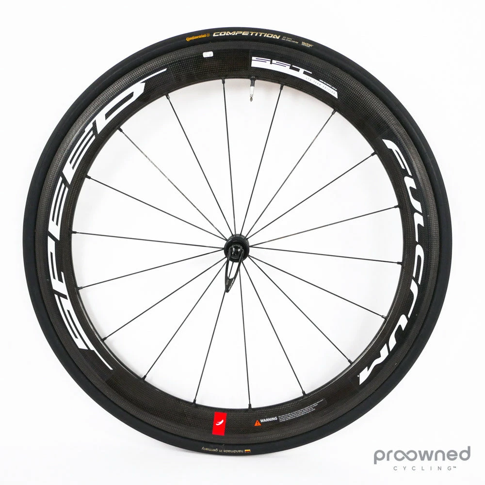 Fulcrum Speed 55T Tubular Front Wheel - Black/White 2 Fulcrum Speed 55T Tubular Front Wheel - Black/White - Billede 2