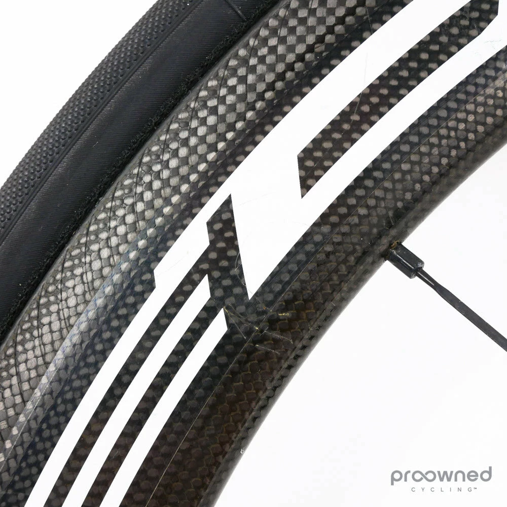 Fulcrum Speed 55T Tubular Front Wheel - Black/White 5 Fulcrum Speed 55T Tubular Front Wheel - Black/White - Billede 5