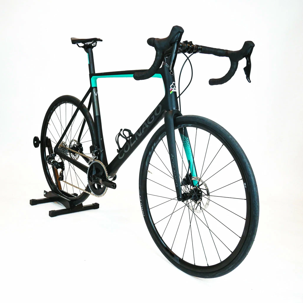 Colnago V3 Disc - 58s - SRAM Rival AXS - Black/Turqouise 2 Colnago V3 Disc - 58s - SRAM Rival AXS - Black/Turqouise - Billede 2