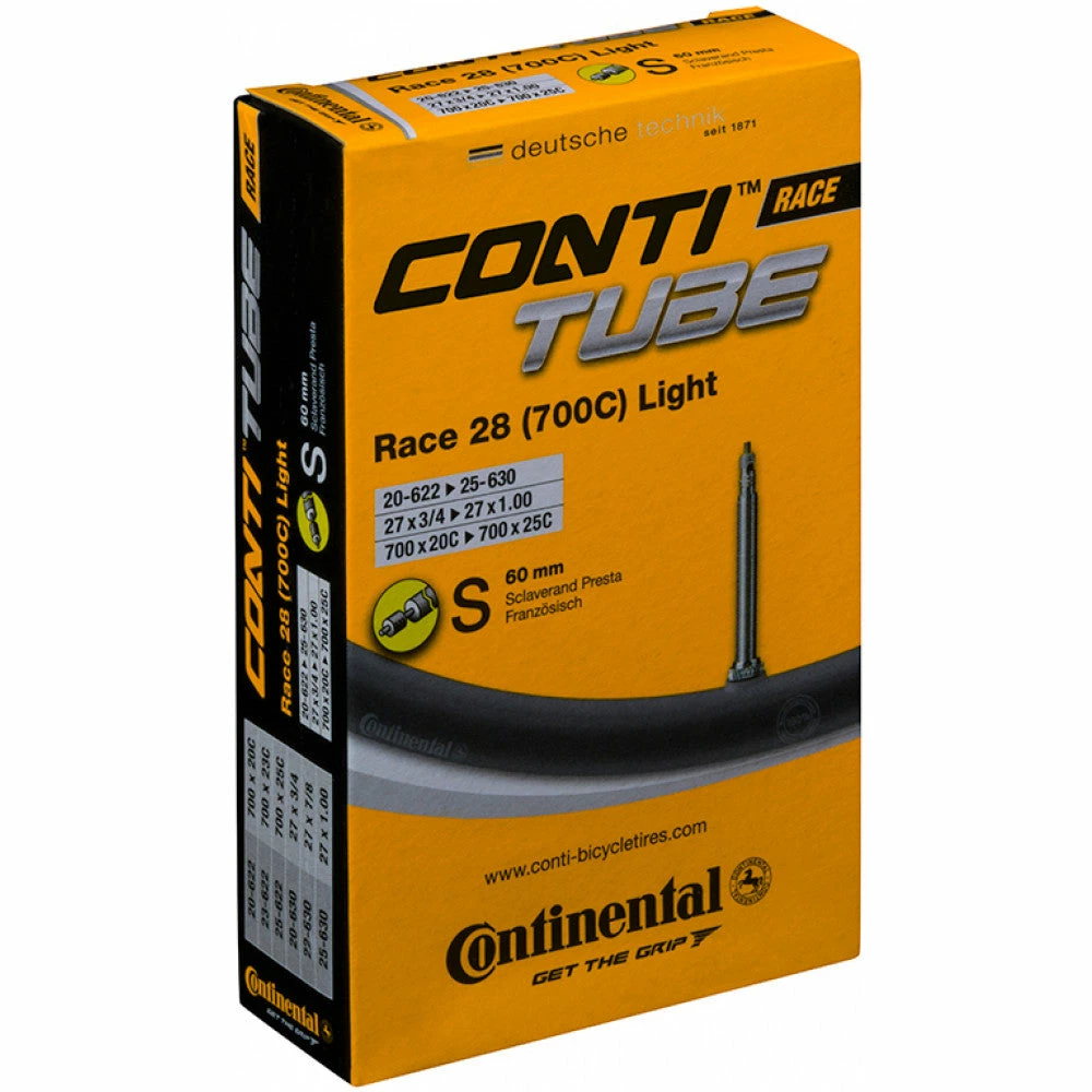 Continental Inner Tube - Race 28 Light - 42mm Presta Valve 1 Continental Inner Tube - Race 28 Light - 42mm Presta Valve