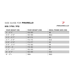 Pinarello Dogma K10 - 57.5 - C. Knees - Team Sky 27 Pinarello Dogma K10 - 57.5 - C. Knees - Team Sky -Racercykler Elegant Butik size chart pinarello k10 f10 f12 6f67838b 9677 499c 8c1d 7b811cef375f